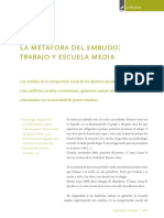 La Metáfora Del Embudo: Trabajo y Escuela Media.