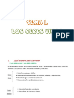 Tema 1 Los Seres Vivos PDF