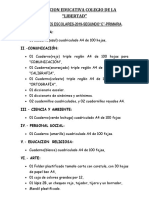 Lista de Utilies 2do Grado C