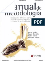 Manual de Metodología Ruth Sautu PDF