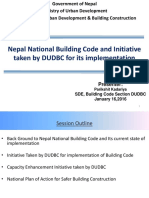 Nepal National Building Code and Initiative Taken by DUDBC For Its Implementation