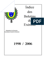 Boletins Do Exército, 1998-2006