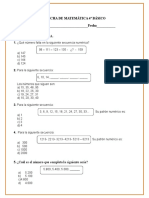 Prueba de Matematica Junio 2017