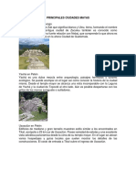 Principales Ciudades Mayas