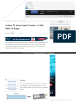 How To Mechatronics Tutorials - Arduino DC Motor Control L298N PWM H Bridge
