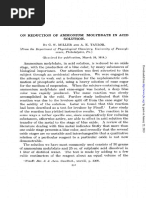 On Reduction of Ammonium Molybdate in Acid Solution