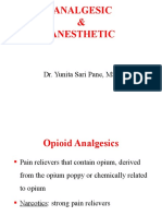 Analgesic & Anesthetic: Dr. Yunita Sari Pane, Msi