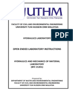 Open Ended Hydraulics Laboratory PDF