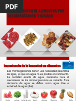 Conservacion de Alimentos Por Deshidratracion y Secado