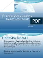 International Financial Market Instruments: Neenu T. Hari Shiji Prem