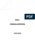 Study Notes ACCA - Financial Reporting PDF