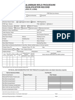 Aluminum Weld Procedure Qualification Record: (AWS D1.2-2008)