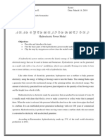 Energy Transformations: Hydroelectric Power Model