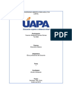 Tema I, Etica Profesional Del Docente, YESENIA