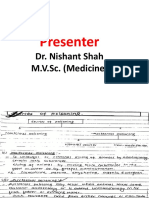 Presenter: Dr. Nishant Shah M.V.Sc. (Medicine)