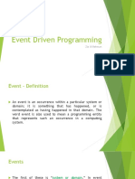 Event Driven Programming Visual Programming