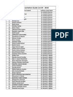 SPPU MBA Dissertation Guide List AY - 2019