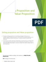 Selling Proposition and Value Proposition