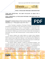 Tipologia e Arquétipos: A Psicologia Profunda Como Base para Uma Hermenêutica