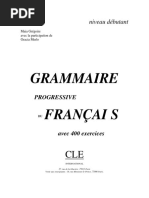 Grammaire Progressive Du Francais Avec 4 PDF