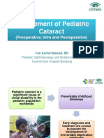 Management of Pediatric Cataract: (Preoperative, Intra and Postoperative)