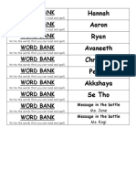 Word Bank