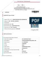 (A) JRF/NET Option Details: (As Mentioned in Matriculation Certificate)