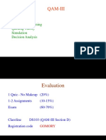 Qam-Iii: Integer Programming Queuing Theory Simulation Decision Analysis