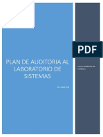 Plan de Auditoria Al Laboratorio de Sistemas de La Fiis