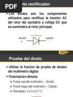 MANUAL DE PRUEBA Puente Rectificador CATERPILLAR