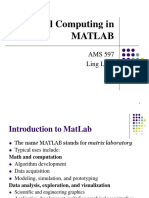 Statistical Computing in Matlab: AMS 597 Ling Leng