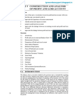 Unit 5 Construction and Analysis of Profit and Loss Account