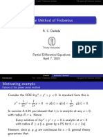 The Method of Frobenius: R. C. Daileda