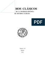 Estudios Clásicos Revista de La Sociedad Española de Estudios Clásicos PDF