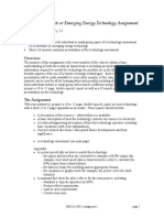 ESD126 Renewable or Emerging Energy Technology Assignment