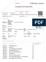 Examination Form DEC-2018: Transaction Details