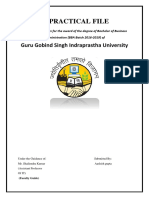 Practical File: Guru Gobind Singh Indraprastha University