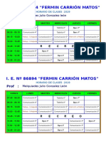 Horario 2019