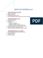 Carpeta de Tutoría 2018