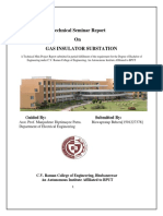 Technical Seminar Report On Gas Insulator Substation