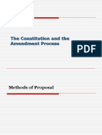 The Constitution and The Amendment Process