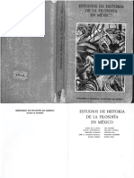 De La Cueva Mario 1 Estudios de Historia de La Filosofia en México PDF