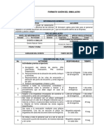 FORMATO SIMULACRO (Plan de Trabajo) CVU