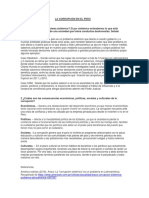 La Corrupción en El Perú