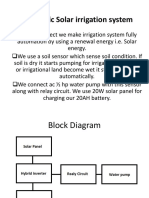 Automatic Solar Irrigation System