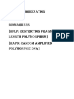 In-Situ Hybridization & Biomarkers (RFLP: Restriction Fragment Length Polymorphism) (Rapd: Random Amplified Polymorphic Dna)