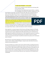 FREDCO MANUFACTURING Vs (HARVARD UNIVERSITY), G.R. No. 185917