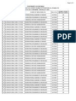 University of Mumbai Declaration of Revaluation Marks of Individual Subjects Faculty of Commers 2Nd Half' 2015