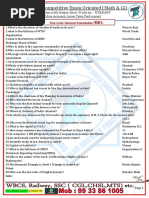 Exclusive Competitive Exam Oriented (Math & GI: Solution With Unique Short Tricks by - TITAB ROY