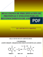 Reacciones de Identificacion de Proteinas